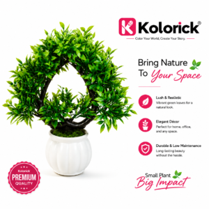 KOLORICK Artificial Bonsai Plant with Elegant