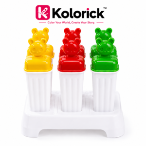 KOLORICK White Plastic Ice Cube Tray